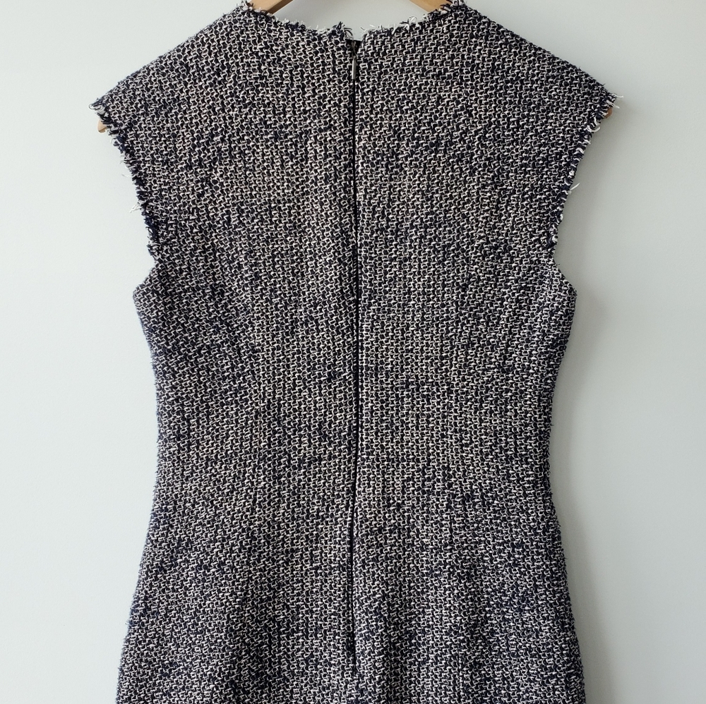 Rebecca Taylor Navy Confetti Tweed Dress in 0 - Picture 5 of 7
